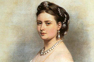 Retrato da princesa Vitria pintado por Franz Xaver Winterhalter