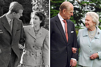 Princesa Elizabeth and e o Duque de Edinburgh