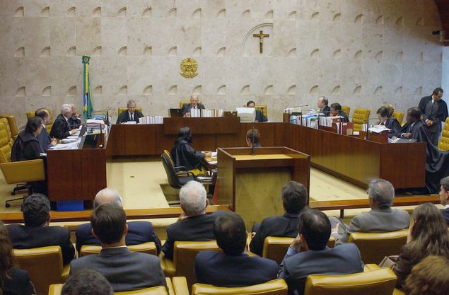 Plenário do STF durante julgamento do caso Ellwanger
