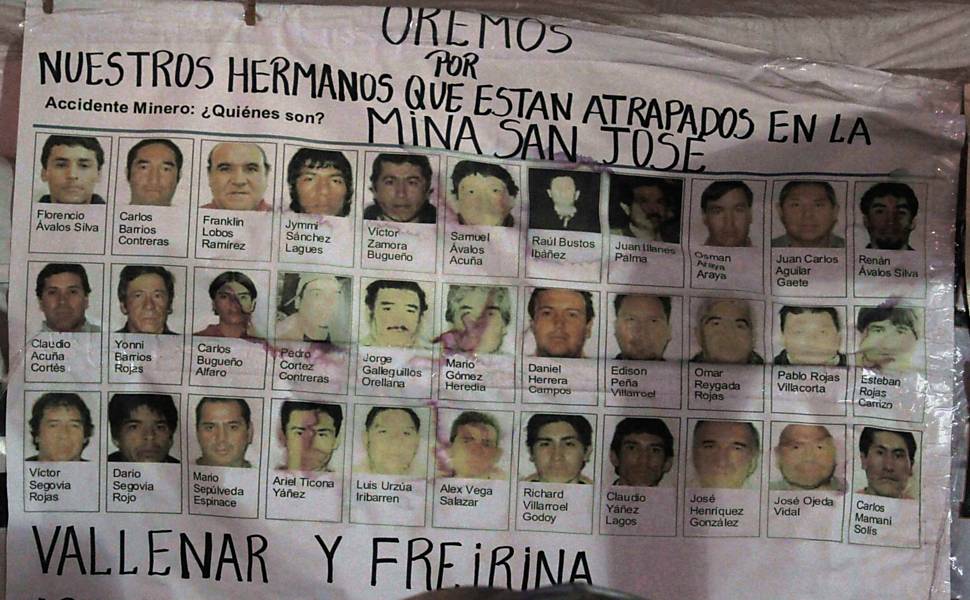 Mineiros presos no Chile