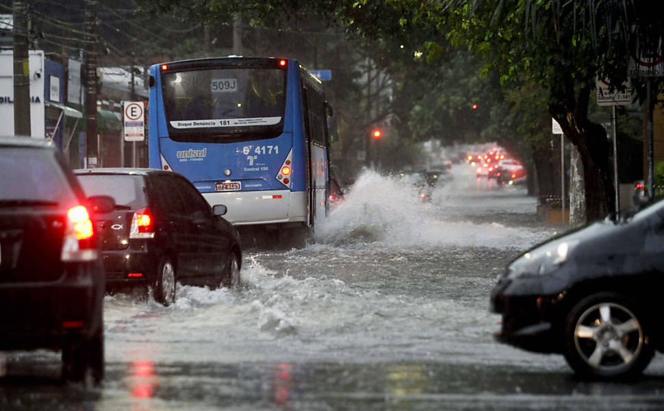 Fortes chuvas atingem São Paulo