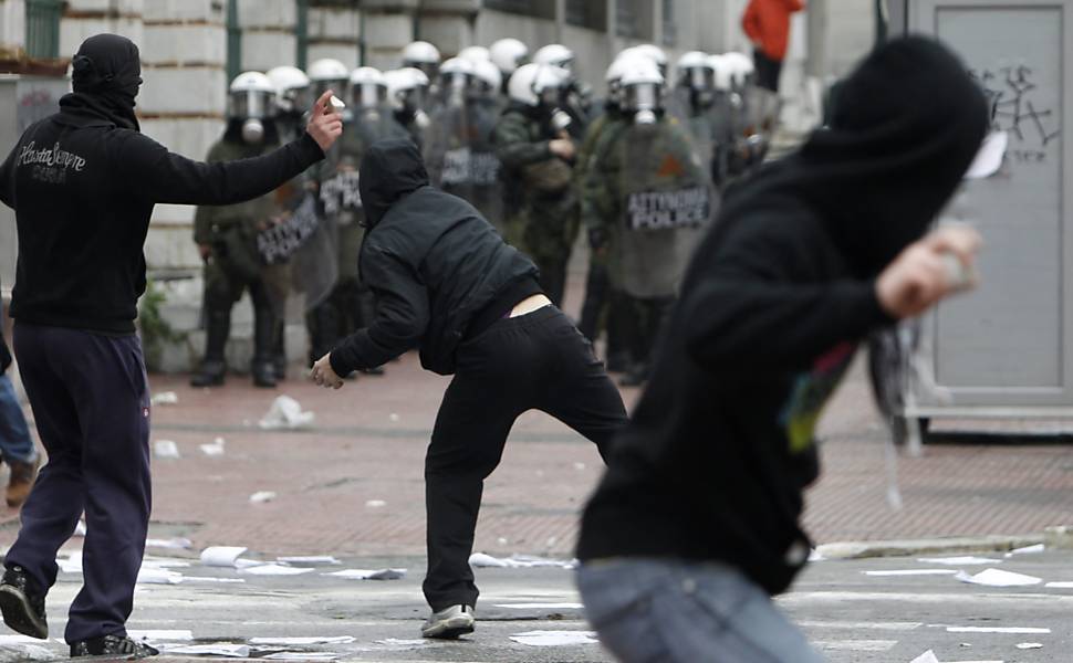 Protestos na Grécia