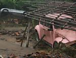 Estragos causados pelas chuvas no distrito de Vieira, em Teresópolis