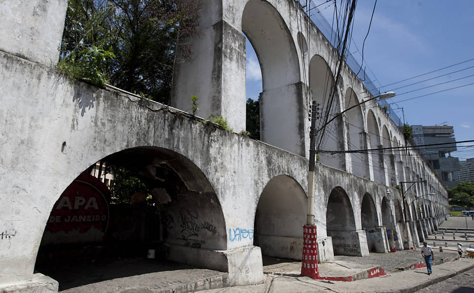 Arcos da Lapa antes da restauração: manutenção não respeitava características iniciais