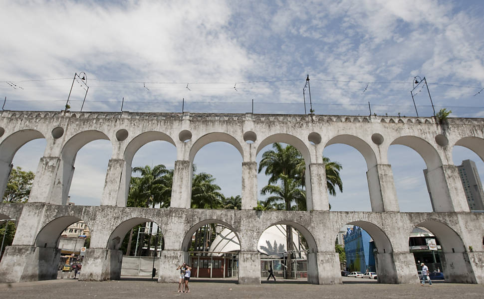 Arcos da Lapa antes da restauração, que custou R$ 1,2 milhão