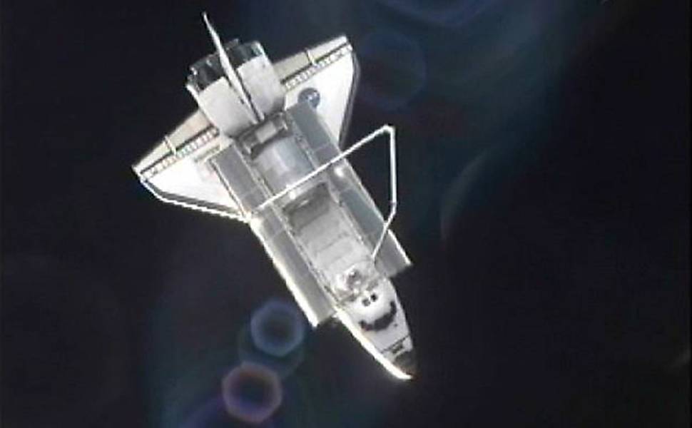 O ônibus espacial Atlantis 