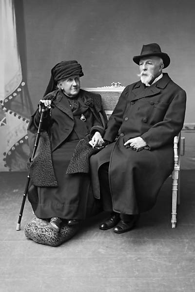 Princesa Isabel e conde d'Eu no exílio, na França, em 1919