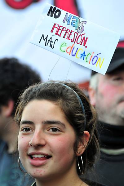 Protesto estudantil no Chile