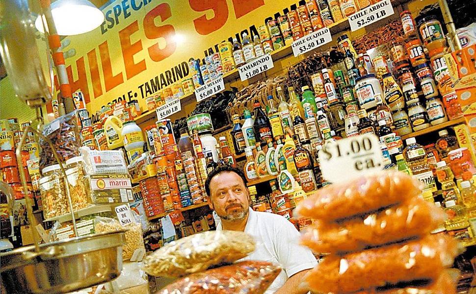 Mercado na área central de Los Angeles 