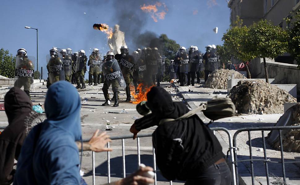 Protestos na Grécia