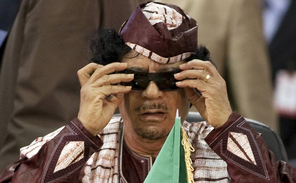 Relembre Muammar Gaddafi