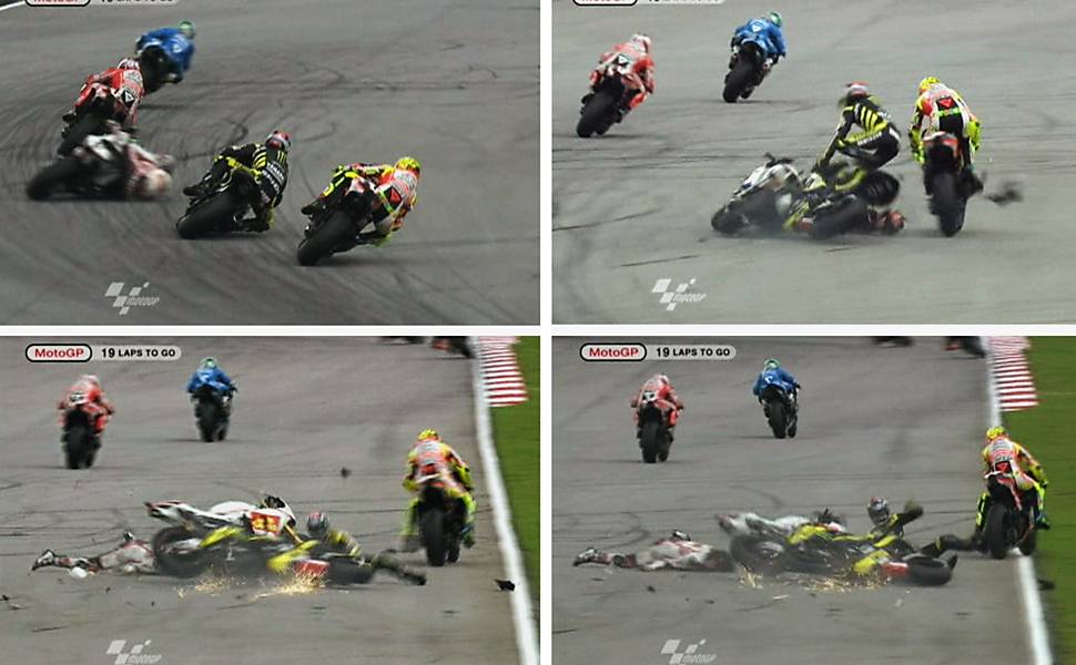Acidente na MotoGP da Malásia