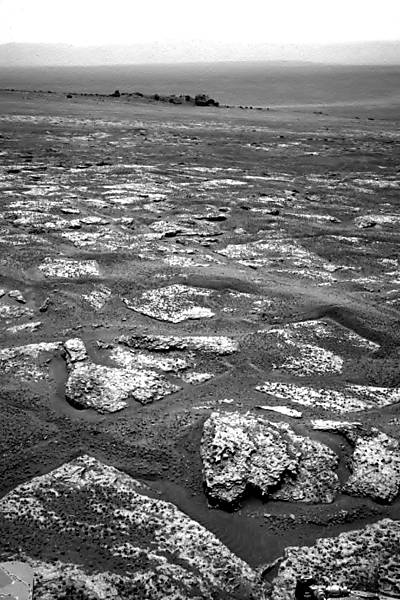 Marte ficou mais perto da Terra por reunir condições favoráveis à vida; acima, imagem feita pela sonda Endeavour <a href='http://www1.folha.uol.com.br/bbc/1011422-estudo-identifica-planetas-com-mais-chance-de-abrigar-vida-extraterrestre.shtml'>Leia Mais</a>
