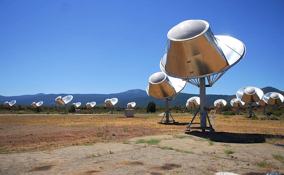 O estudo contribuirá para a busca por vida ET; na foto, telescópios Allen, que descobriram o Gliese 581c <a href='http://www1.folha.uol.com.br/bbc/1011422-estudo-identifica-planetas-com-mais-chance-de-abrigar-vida-extraterrestre.shtml'>Leia Mais</a>