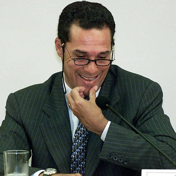 Luxemburgo em seu depoimento à CPI do Futebol do Senado, em Brasília