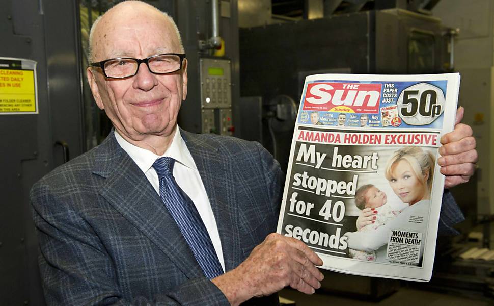 Magnata da mídia Rupert Murdoch