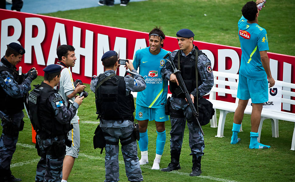 Treino da seleção brasileira
