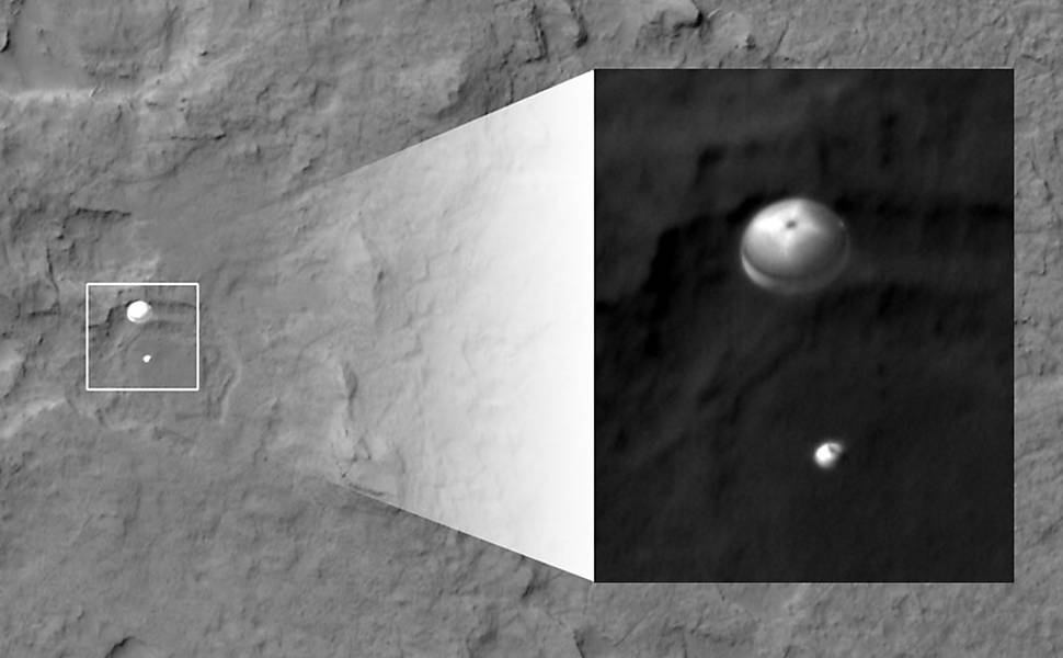 Jipe-robô Curiosity pousa em Marte