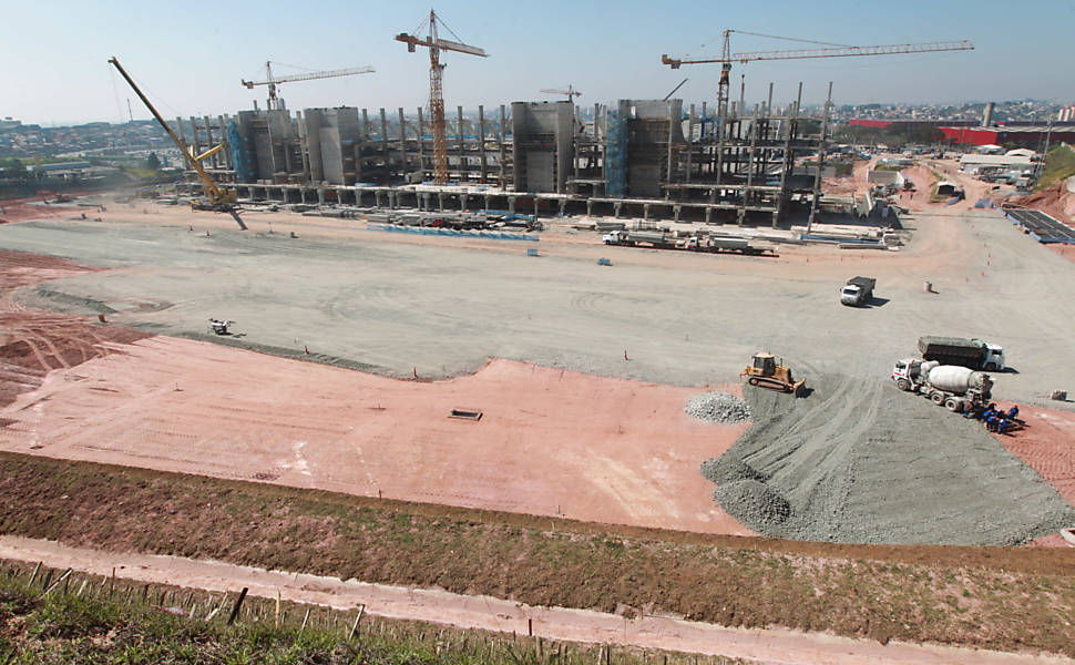 Obras do Itaquerão - Agosto