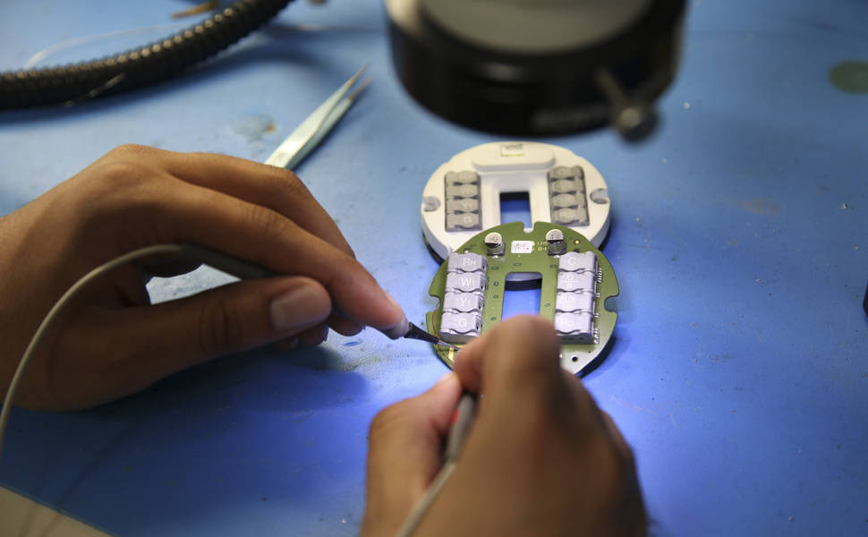 Teste de protótipo do termostato Nest 