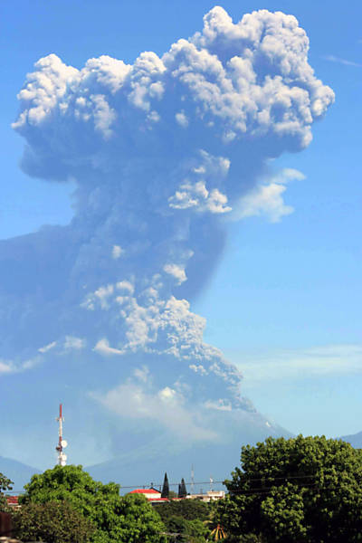 Vulcão na Nicarágua