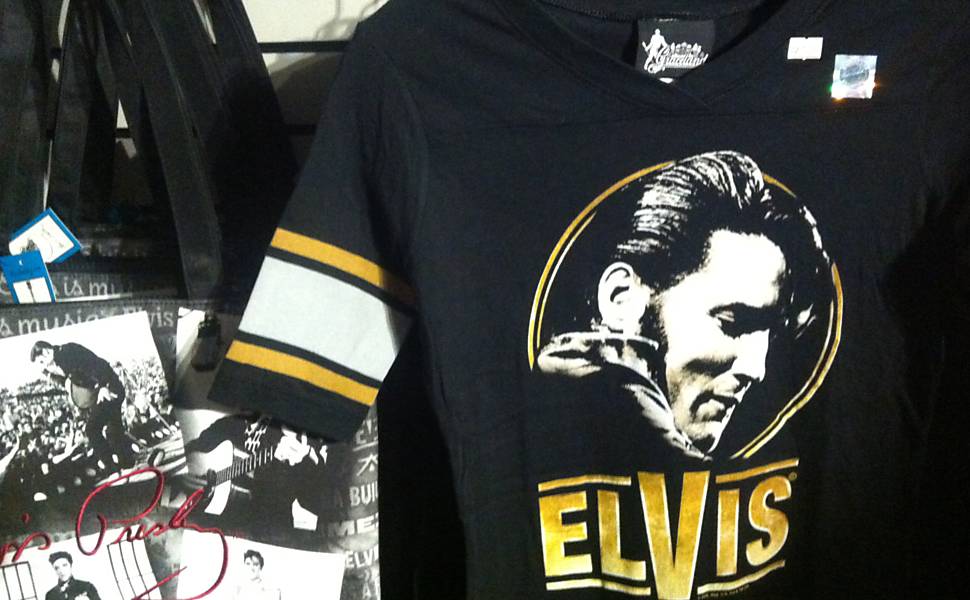 Produtos vendidos na mostra "The Elvis Experience"