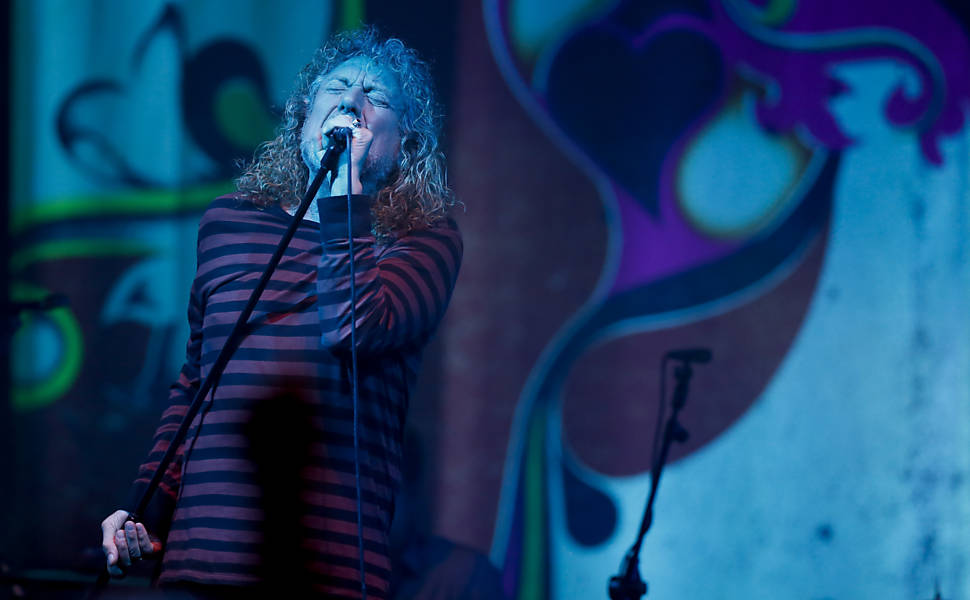 Show de Robert Plant em São Paulo, em 2012