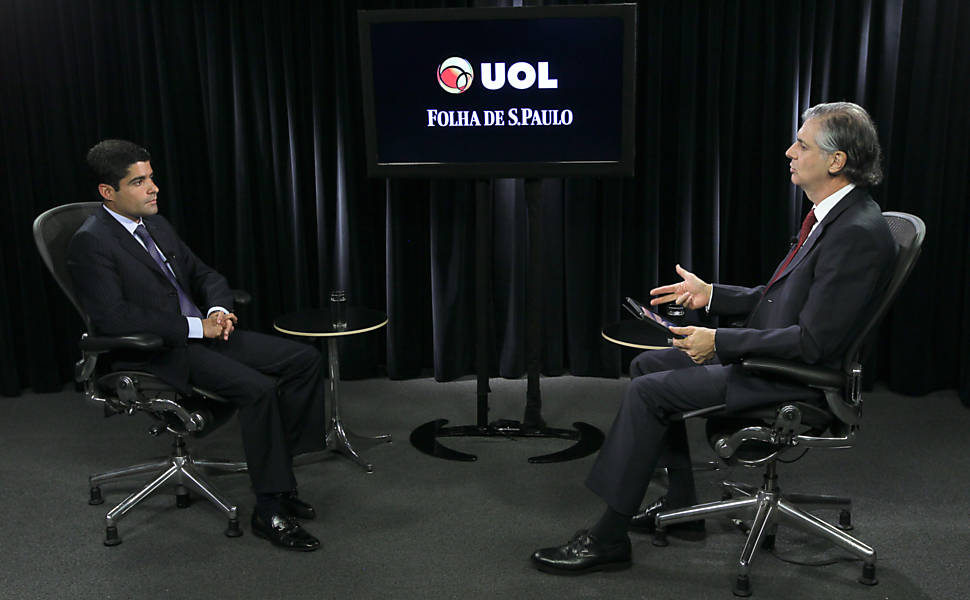 O prefeito eleito de Salvador, ACM Neto, participa do programa "Poder e Política - Entrevista", conduzido pelo jornalista Fernando Rodrigues 