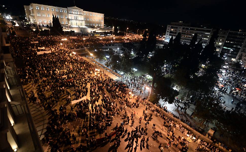 Protesto na Grécia