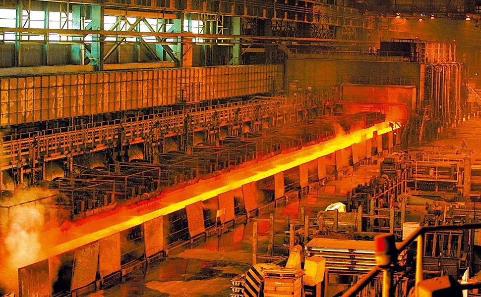Aço é produzido em siderúrgica de Taiwan