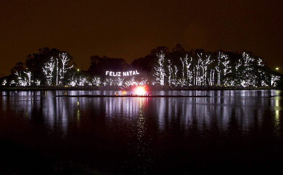 Inauguração da iluminação natalina do Ibirapuera