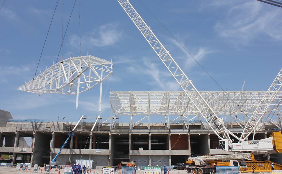 Obras no Itaquerão - dezembro 2012