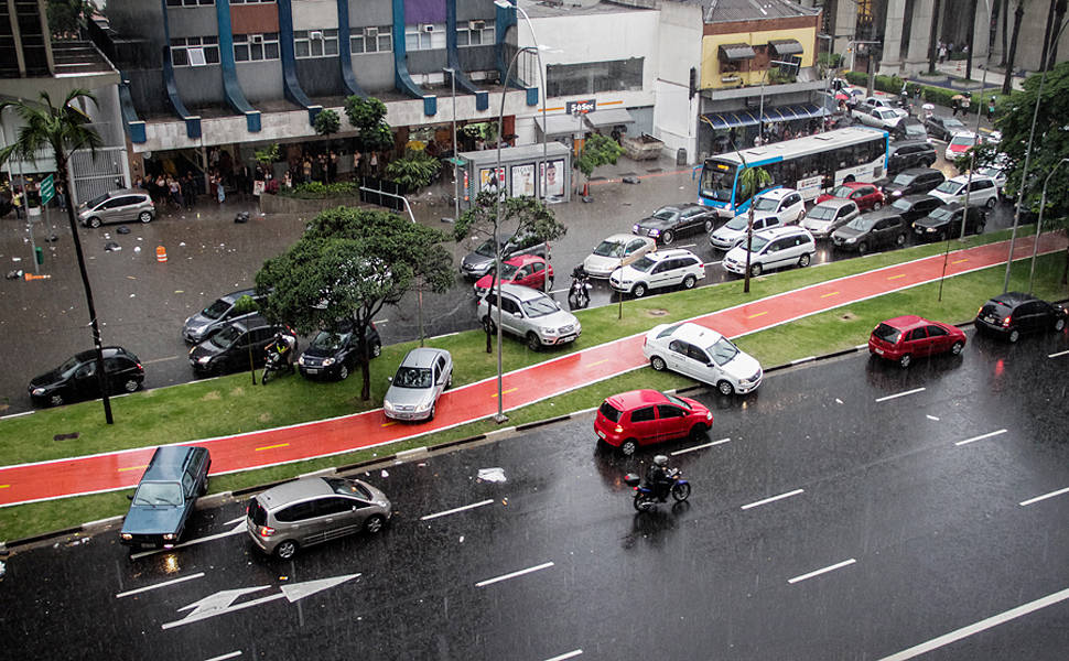 Alagamento na Faria Lima