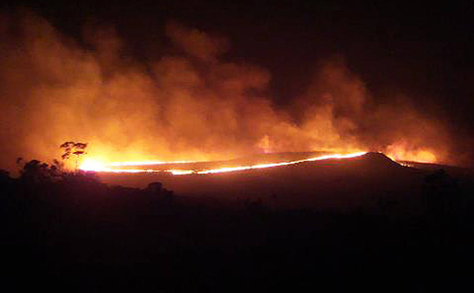 Incêndio ameaça parque nacional na Chapada Diamantina (BA)
