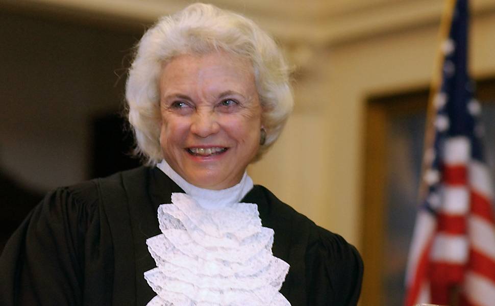 Juíza da Suprema Corte dos EUA Sandra Day O'Connor, apoiadora da decisão do caso Roe ?versus? Wade, pró-aborto