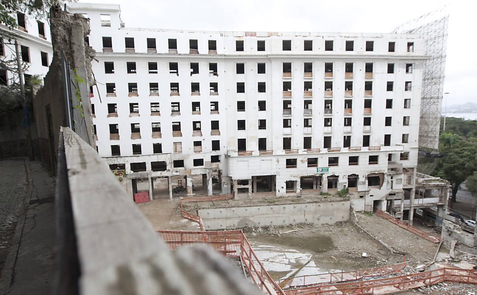 Fotografia de 2011 mostra obras no hotel, inaugurado em 1922