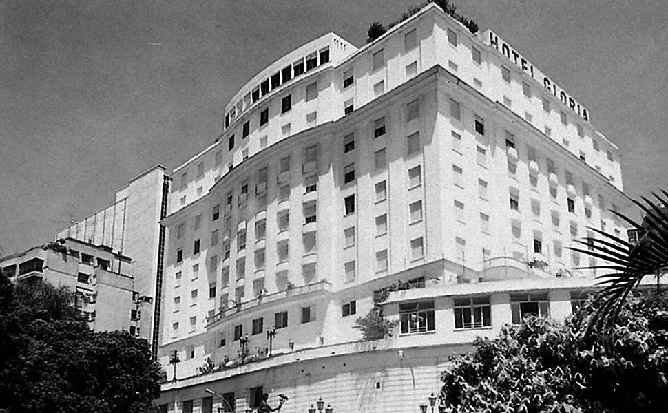 Fotografia de dezembro de1925 mostra o Hotel Glória, inaugurado em 1922