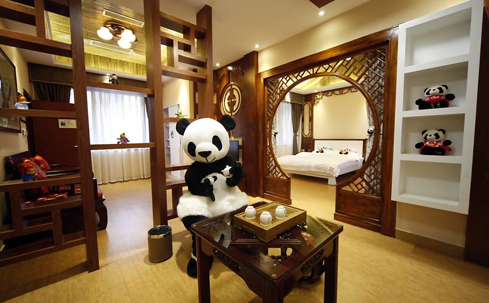 Hotel dedicado aos pandas na China