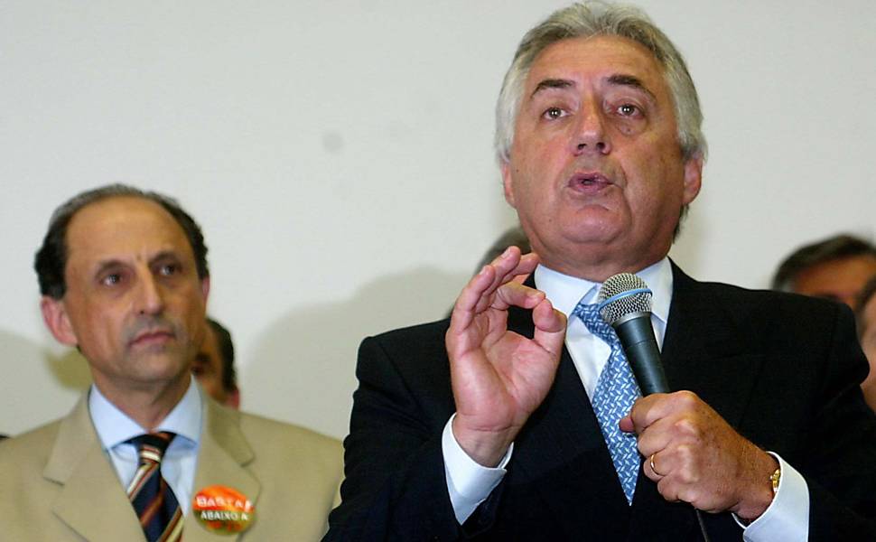 Guilherme Afif Domingos ao lado de Paulo Skaf, presidente da Fiesp (Federação das Indústrias do Estado de São Paulo)