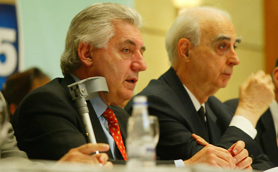 Guilherme Afif Domingos ao lado de Claudio Lembo, que foi vice-governador de São Paulo