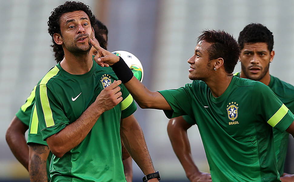 Treino da seleção brasileira em Fortaleza - 18/06/2013