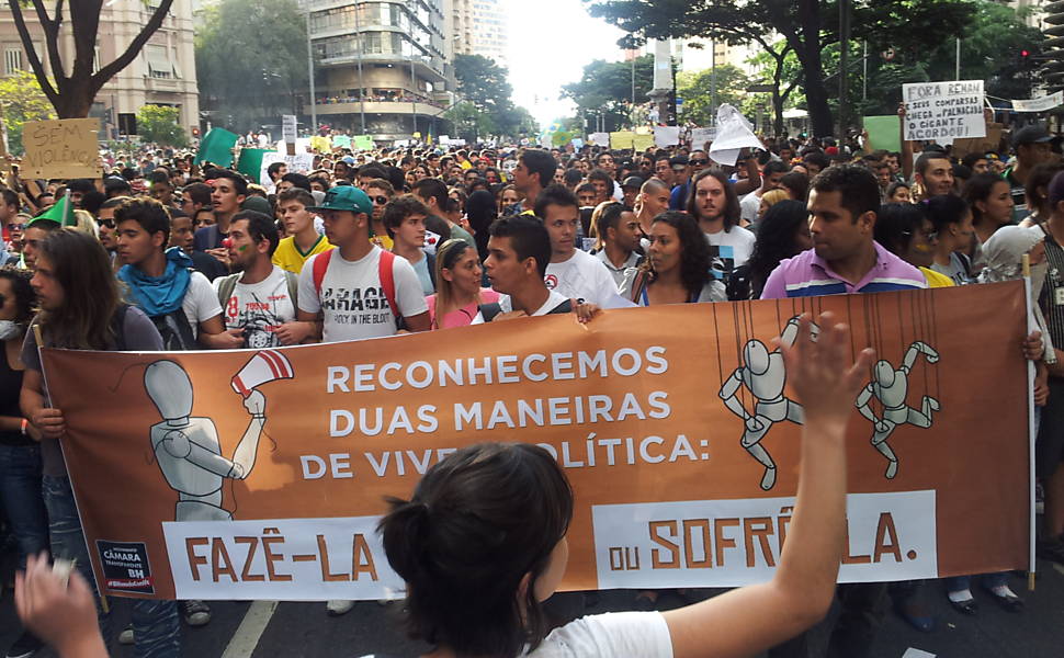 Protesto em Belo Horizonte