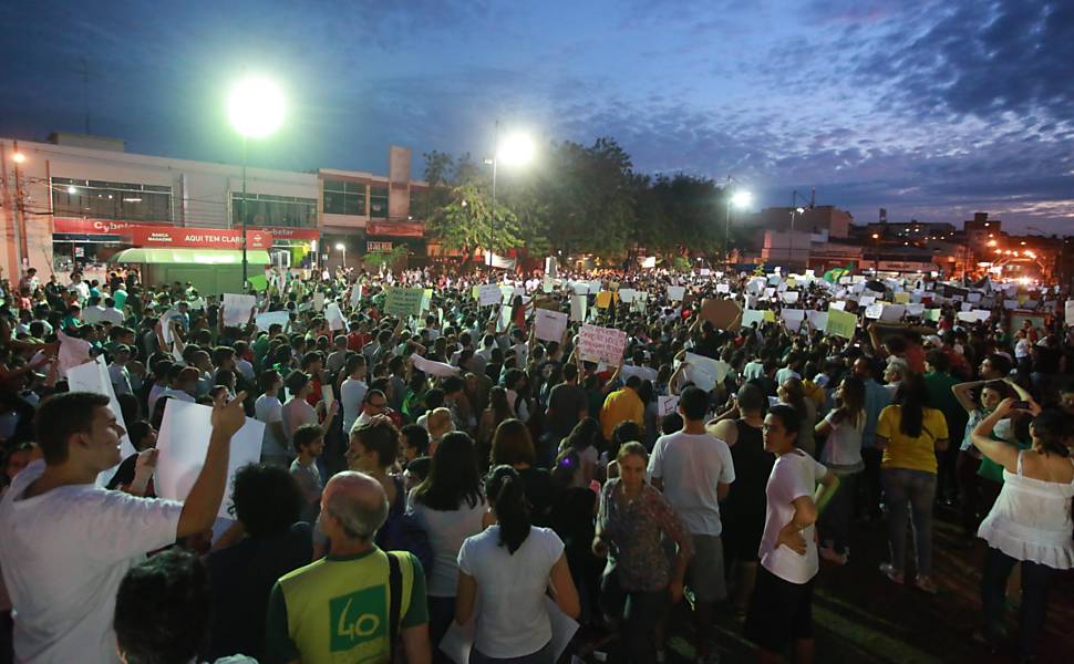 Manifestação em São Carlos (SP)