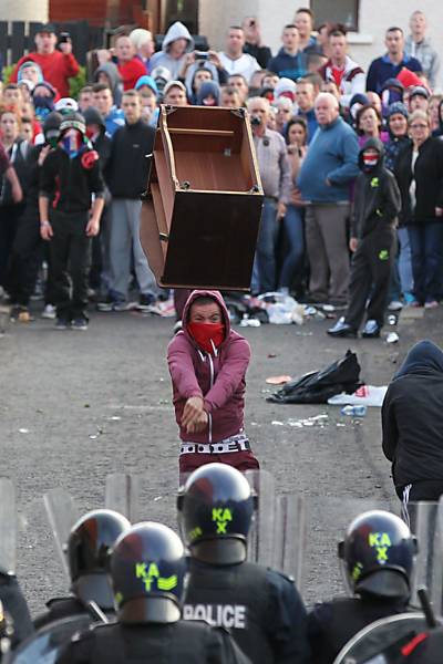Protestos em Belfast