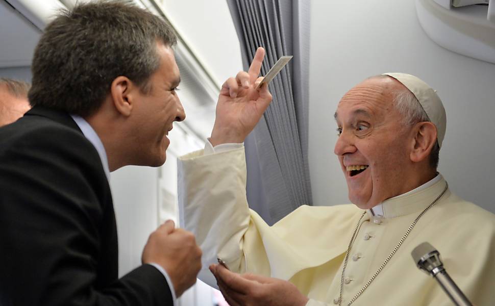 O voo do papa Francisco