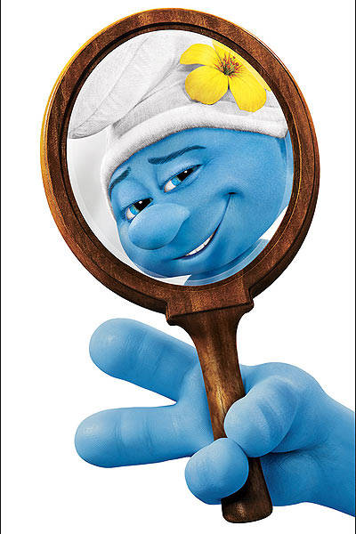 Pouco Smurfs azul, Smurf fotografia editorial. Imagem de azul - 134599202