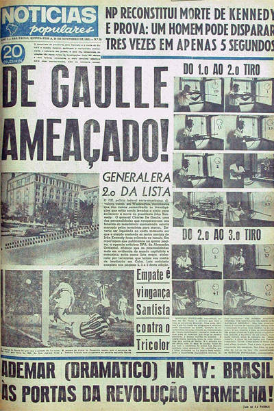 Capas históricas do Notícias Populares