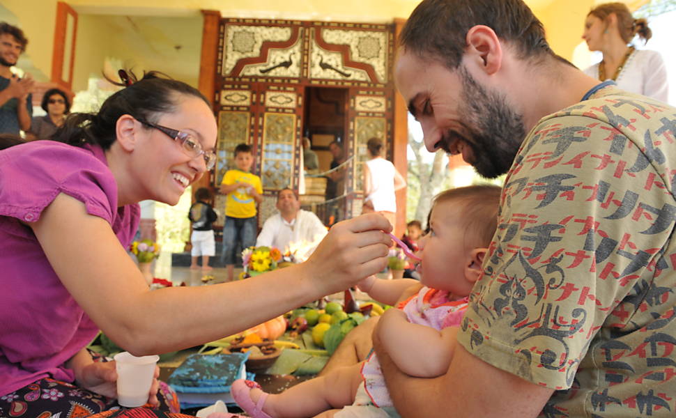 Uma das maiores comunidade Hare Krishna no Brasil – Foto de