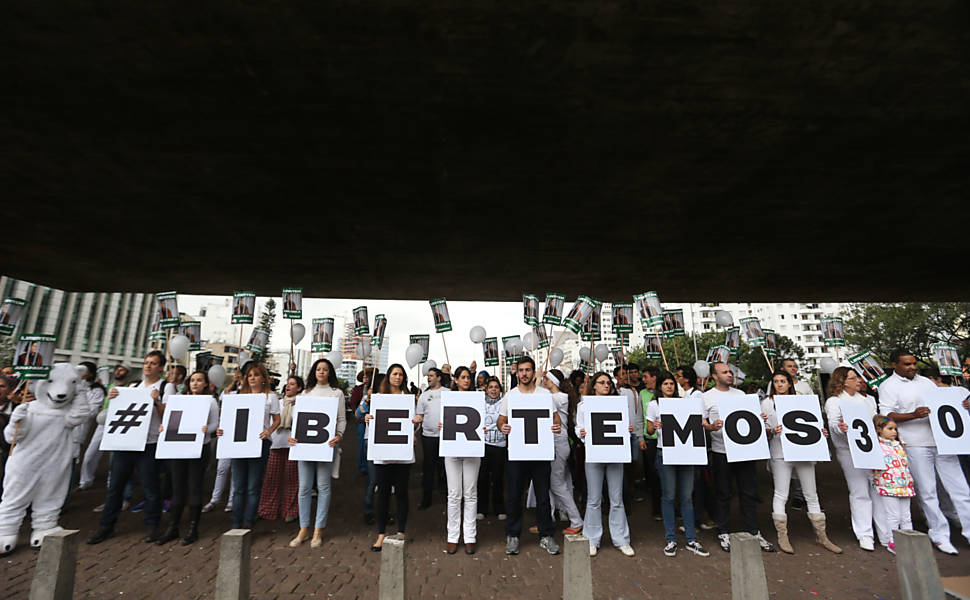 Protesto do Greenpeace em SP