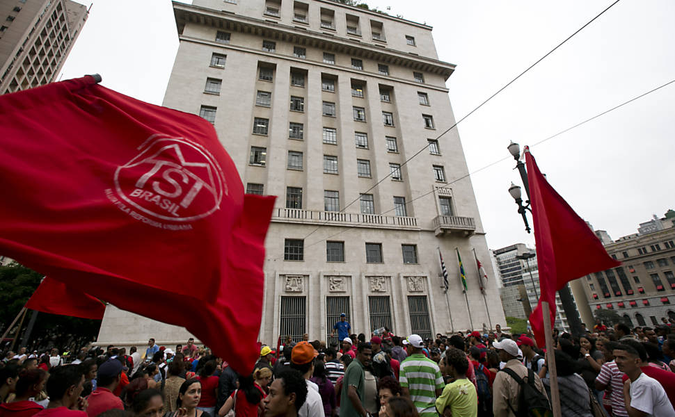 Protesto por moradia em São Paulo